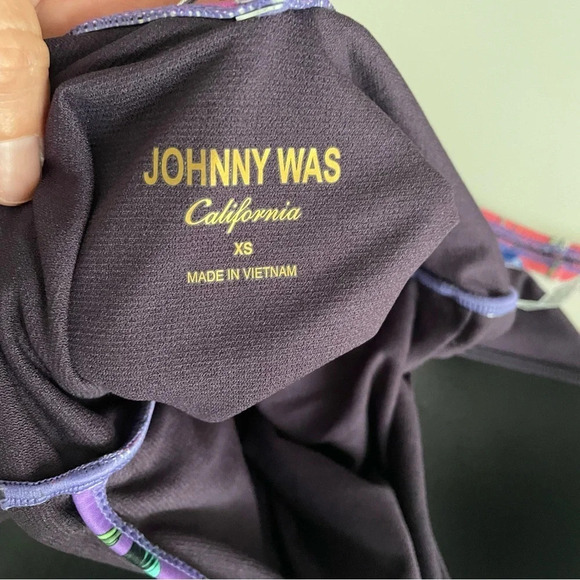 Johnny Was Ombré Garden Wrap One Piece Bathing Suit XS Multi Flowers V Neck - Picture 8 of 14